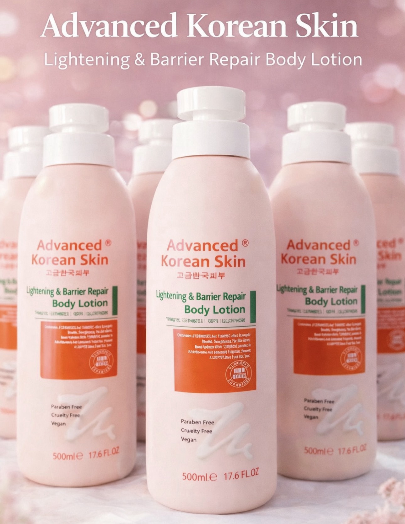 Lait corporel Advanced Korean Skin 500 ml – Lotion hydratante corps – Plusieurs variantes – Image 3