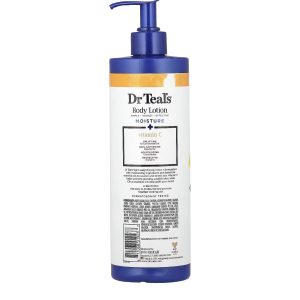 Dr Teal’s Lotion Corporelle Moisture + Radiant Citrus – Vitamine C – 532 ml